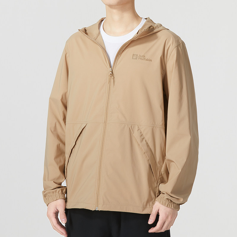 狼爪男士户外休闲衣夏运动服连帽皮肤衣夹克外套5322012 5122013
