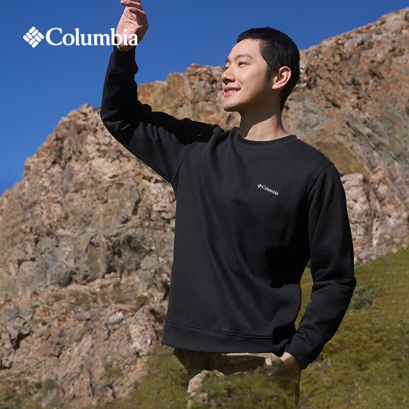 Columbia哥伦比亚男女城市户外系列内里薄绒运动圆领卫衣AE6769