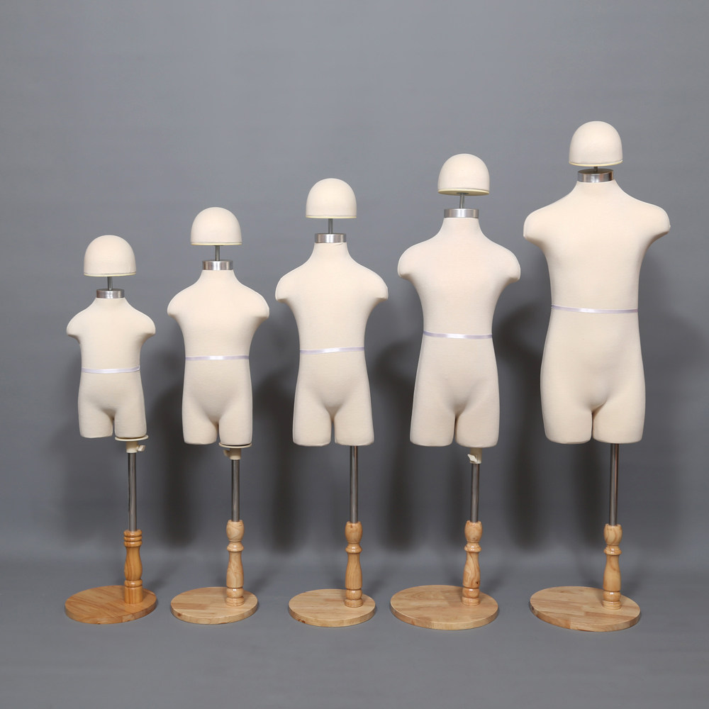 高档儿童模特童装展示道具 小孩半身包布模特服装店模特衣架批发