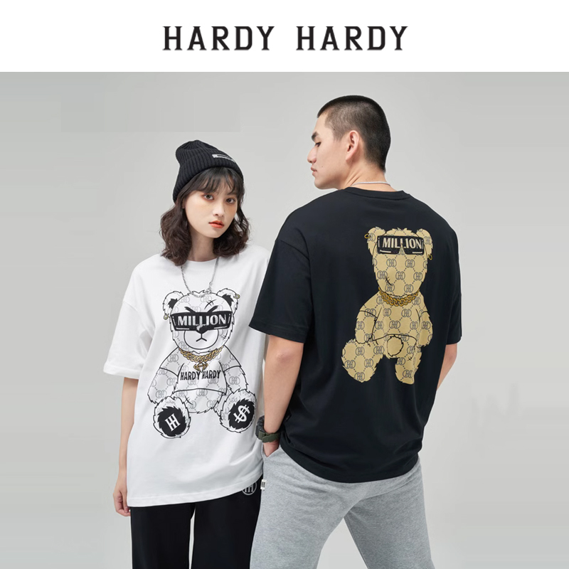 HARDYHARDY烫钻字母短袖