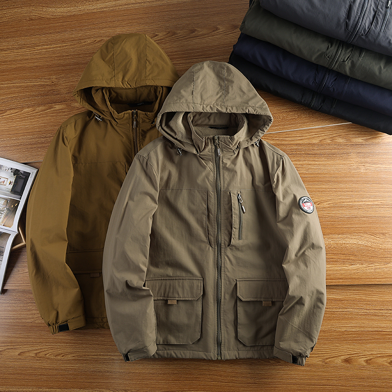 外贸加绒加厚防风冲锋衣