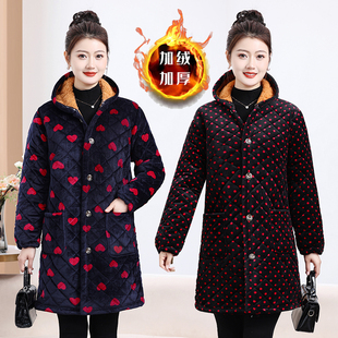 加绒罩衣大人女工作服外套家用加厚新款围裙保暖防水防油厨房冬季