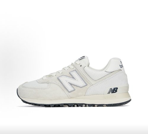 New Balance NB 574城市通勤跑步鞋 男女同款 灰白色U574LS2