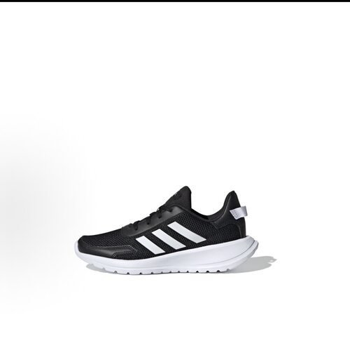 adidas neo Tensor 减震透气 低帮 儿童跑步鞋 黑白 儿童款EG4128