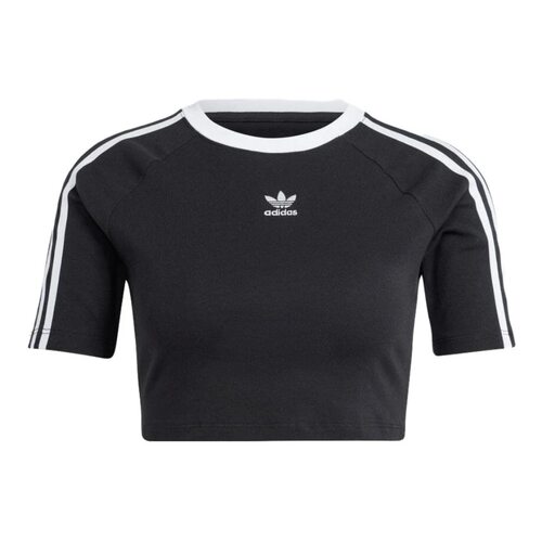adidas originals  3 Stripes 三条纹婴儿短款圆领短袖 T恤IU2532