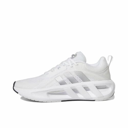 adidas 织物减震 低帮 休闲城市通勤跑步鞋 男款 白银灰HQ4183