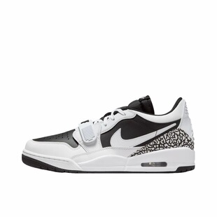 Jordan Legacy 312 低帮 复古篮球鞋 男女同款 白黑色CD7069-111
