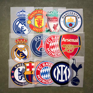 足球队胶质热转印队徽球队标球衣diy队服logo烫标胸标印刷不掉色