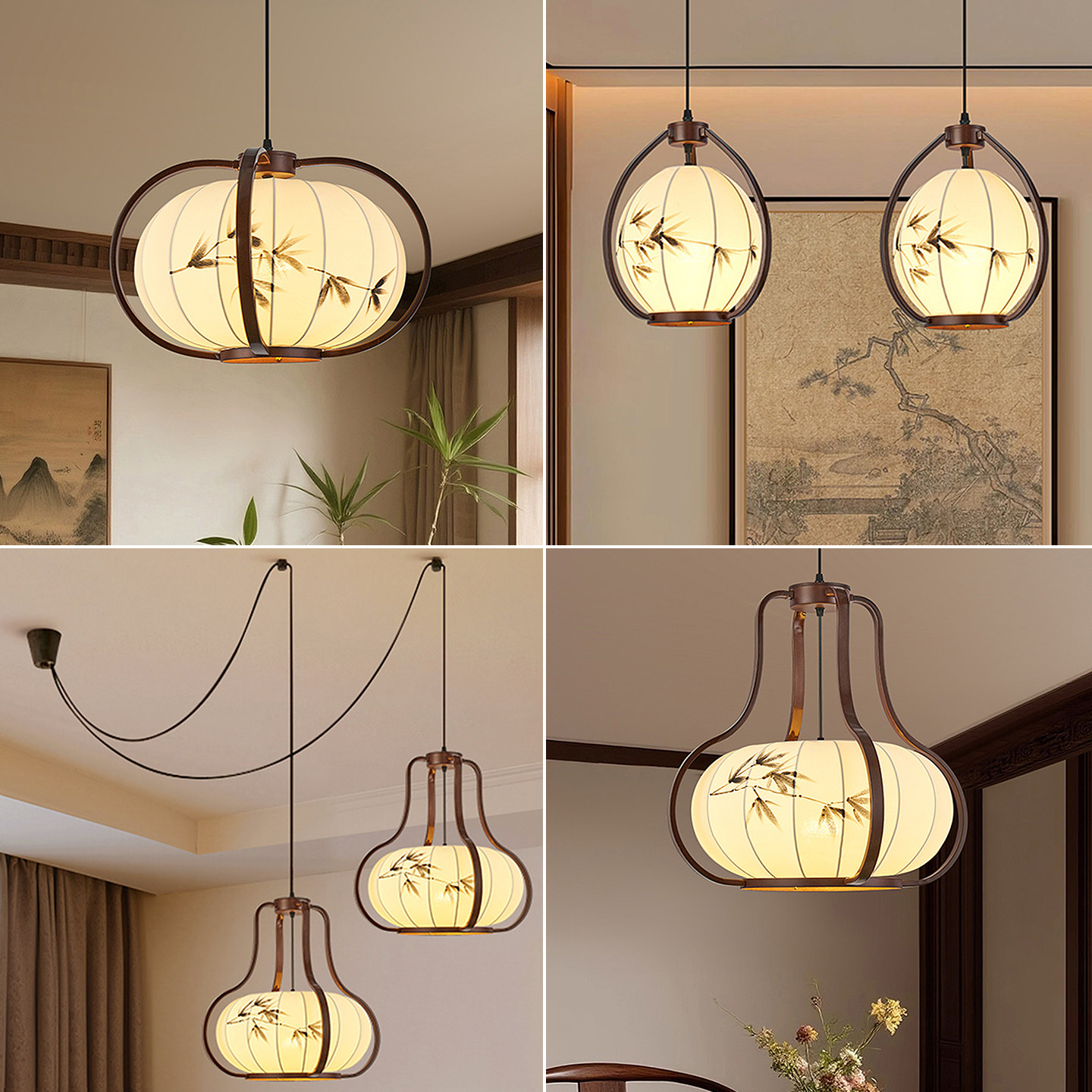 新中式吊灯实木复古茶楼餐厅吧台火锅店酒店灯宋氏美学床头小吊灯,家装灯饰光源,餐厅吊灯,淘宝优惠券,粉丝福利购,淘宝优惠卷