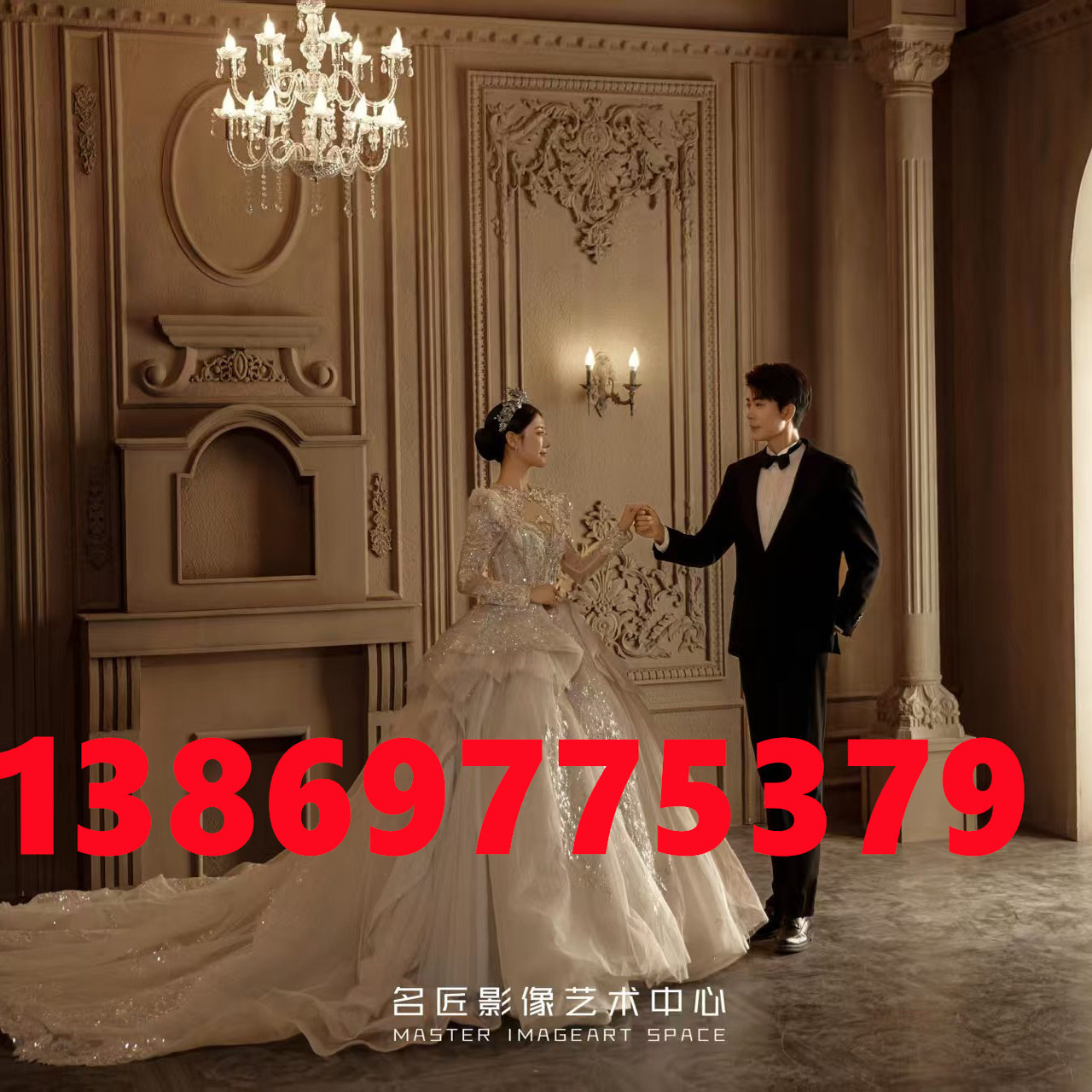 2025新款法式复古婚纱实景摄影棚制作中式实景装修欧式城堡实景