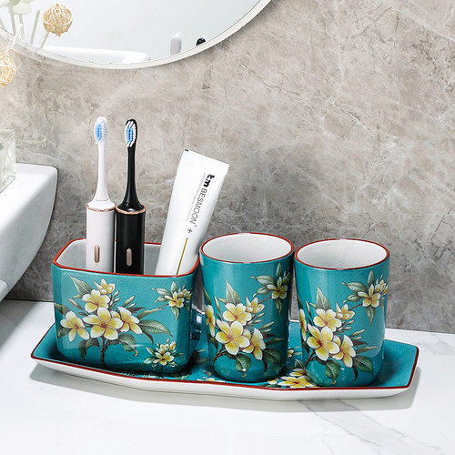 洗漱杯高颜值冰裂美瓷