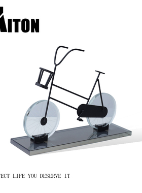 水晶装饰现代客厅单车