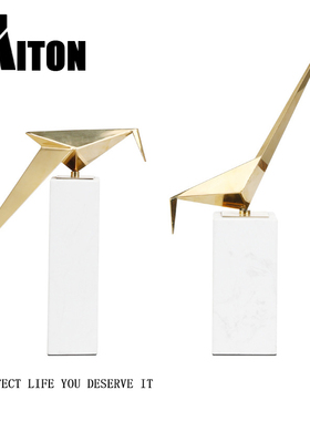 不锈钢大理石古铜色婚庆客厅摆件