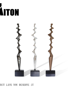 现代轻奢抽象艺术节节高升摆件