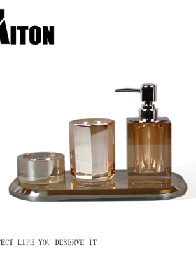 水晶装饰现代浴室四件套