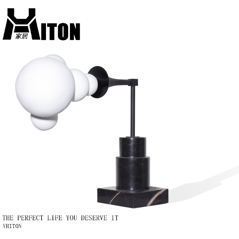 欧式现代样板房售楼部大理石流声机摆件家居玄关创意音箱工艺品