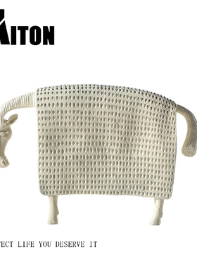 ins米白色树脂样板房桌面工艺品