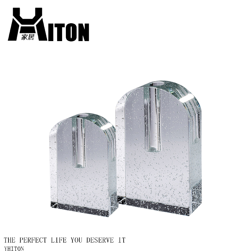 简约创意窄口水晶气泡几何花瓶