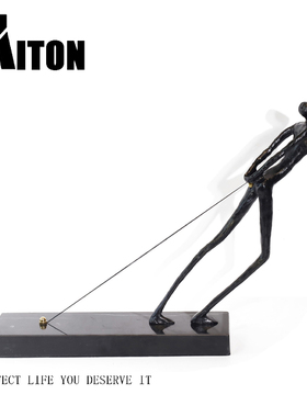 简约现代风黑色售楼处软装饰品