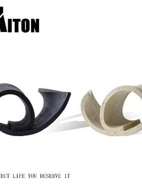 树脂装饰现代客厅几何