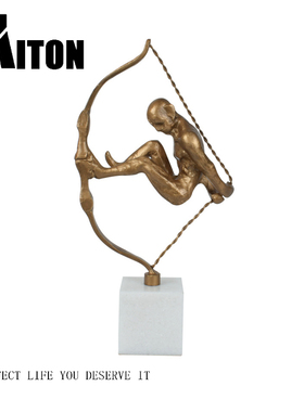 金属人物别墅软装饰品抽象雕塑