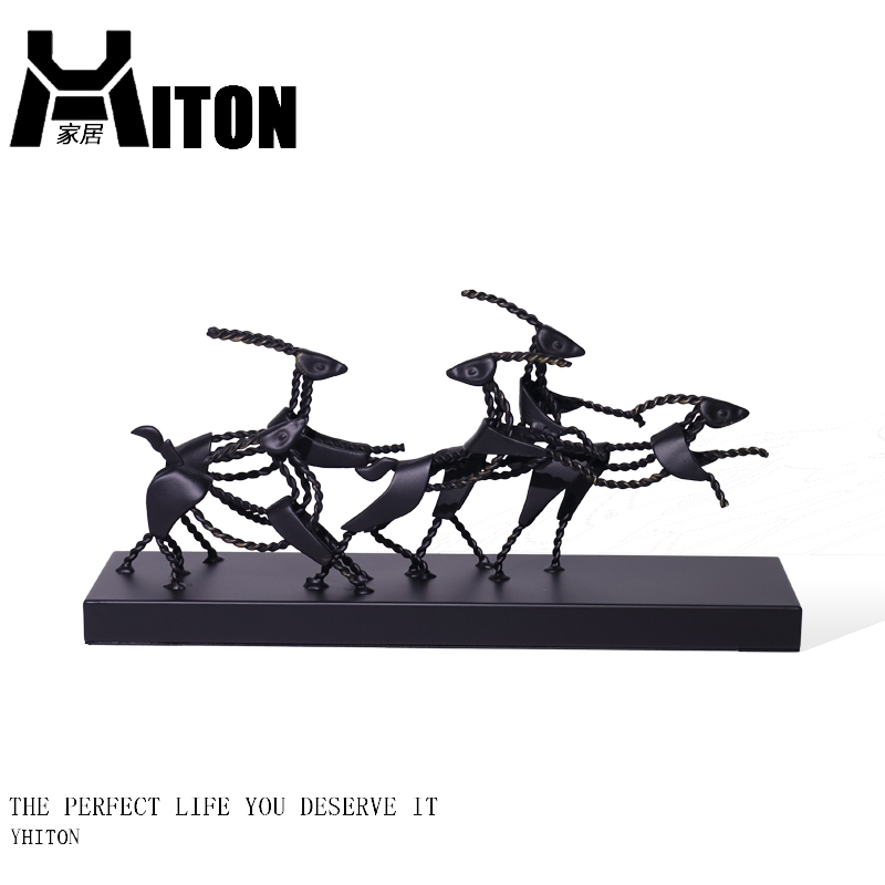 金属装饰现代办公室群羊