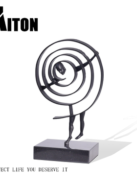 金属装饰现代客厅蚊香人