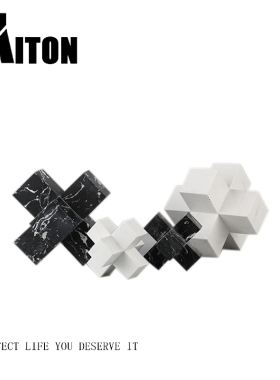 欧式风大理石书桌软装酒柜小摆设