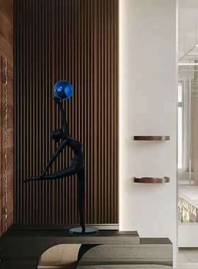 金属装饰现代客厅舞蹈人物