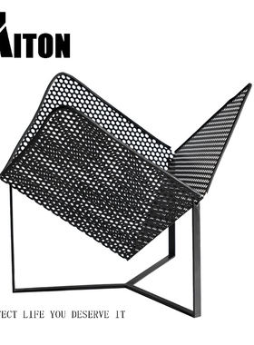 轻奢风黑色金属杂志架落地摆件