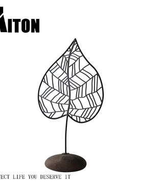 别墅样品房金属树叶印度家居装饰