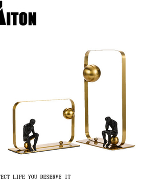 欧式风金属软装书房轻奢工艺品