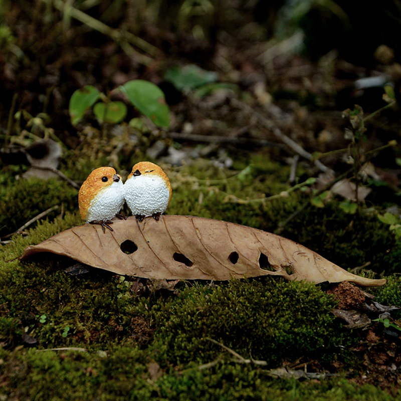 浪漫小鸟摆件一对情侣礼物送女友