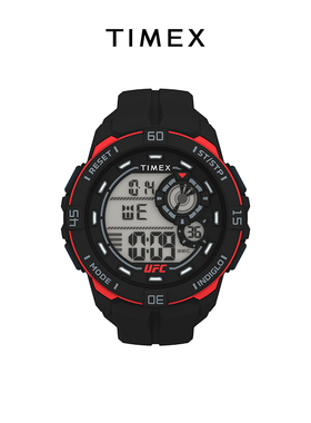 TIMEX天美时联名UFC RUSH八角笼夜光计时防水运动手表男TW5M59100