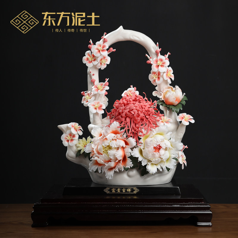 东方手工雕刻富贵吉祥德化陶瓷