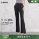 女2026春新品 「X·Line」经典 裤 型LANDI深灰通勤高腰微喇西装 版