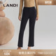 商场同款 女长裤 LANDI藏青色高腰修身 裤 冬新品 显瘦通勤微喇西装