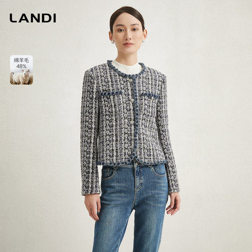 LANDI经典小香风短款外套
