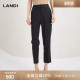 商场同款 女直筒裤 LANDI藏蓝色绵羊毛通勤修身 裤 秋新品 显瘦西装