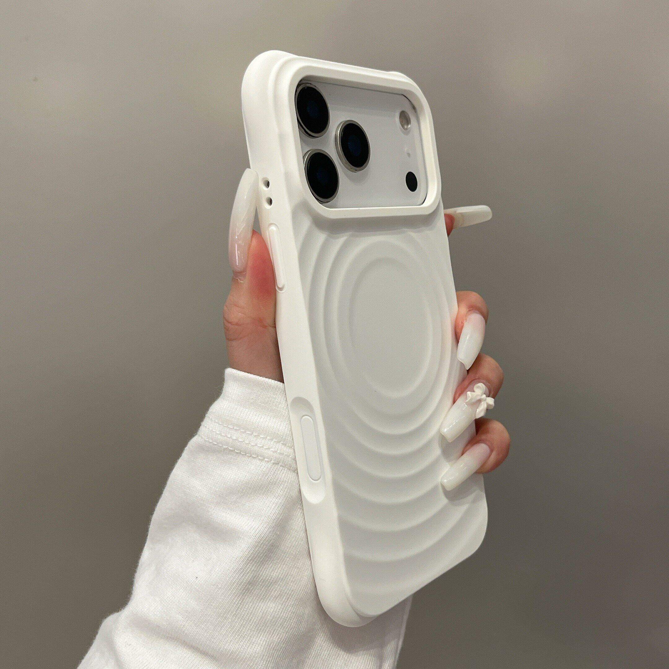 【高品质】适用苹果17promax手机壳新款Magsafe磁吸波漾纹iPhone17pro高级感镜头全包防摔16网红液态硅胶男女