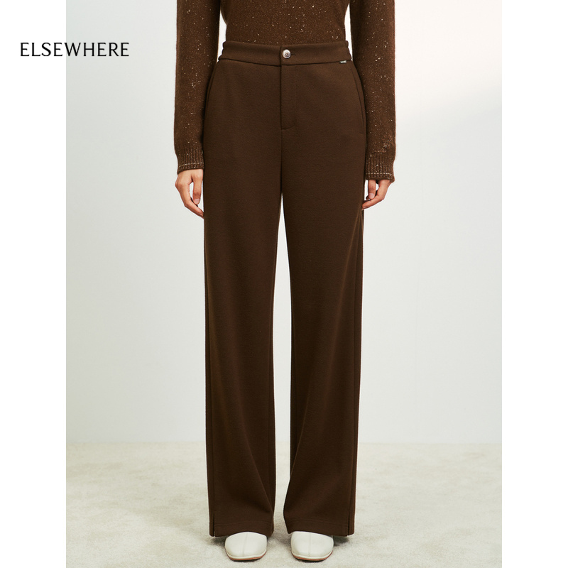 宽松拖地阔腿裤ELSEWHERE珂思