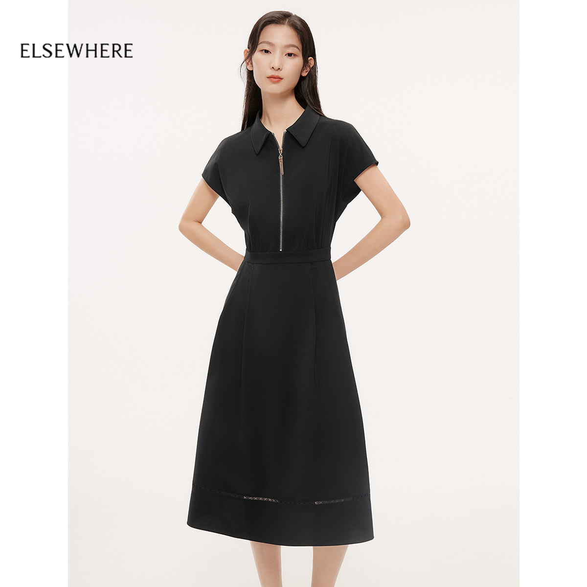 ELSEWHERE珂思衬衫式连衣裙
