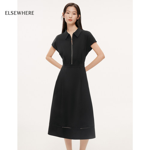 ELSEWHERE珂思衬衫式连衣裙