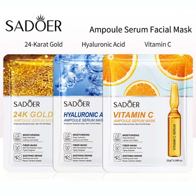 Hyaluronic Acid & Vitamin C Ampoule Face Mask for Hydration