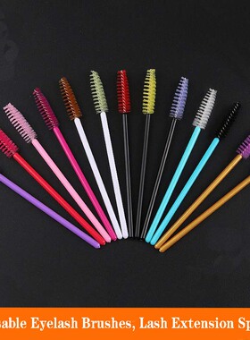 Disposable Eyelash & Eyebrow Brushes Lash Extension Spoolies