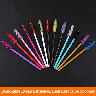 Disposable Eyelash & Eyebrow Brushes Lash Extension Spoolies