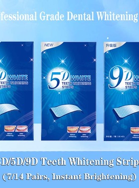 3D/5D/9D Teeth Whitening Strips - Dental Whitening Kit