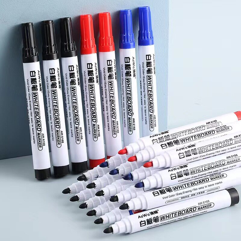 Black Red Blue Dry Erase Markers, Whiteboard Pens for Office图片