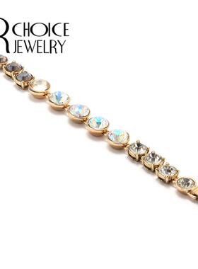 复古大颗镶嵌水晶手链