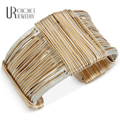 LEE MORRIS手工编制开口手镯 GENUINE 美国ROBERT CHOICE